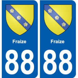 88 Fraize blason autocollant plaque stickers ville