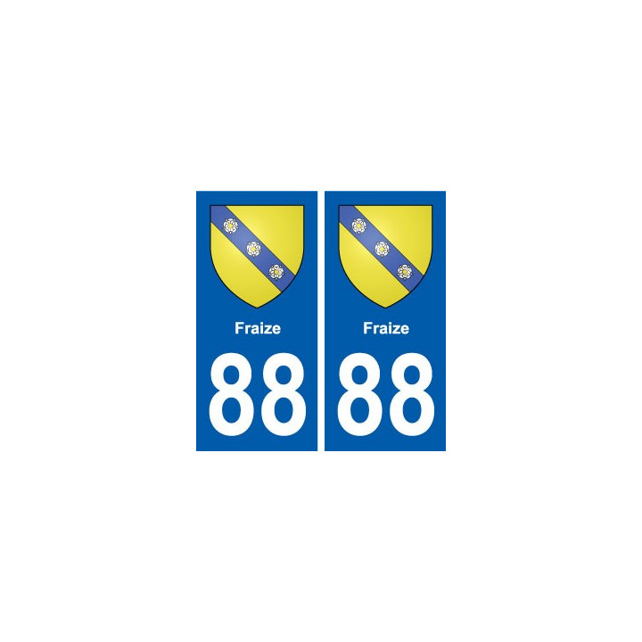 88 Fraize blason autocollant plaque stickers ville