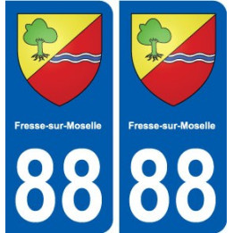 88 Fresse-sur-Moselle blason autocollant plaque stickers ville