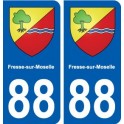 88 Fresse-sur-Moselle blason autocollant plaque stickers ville