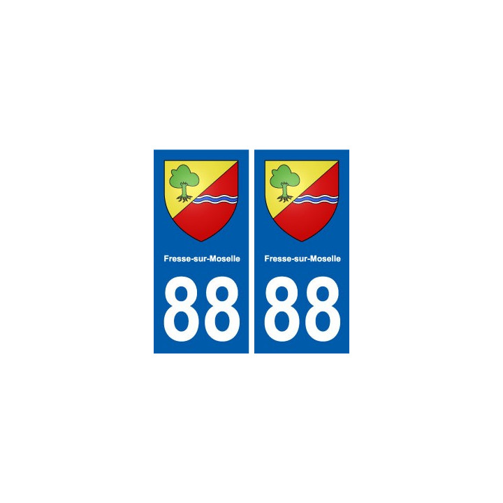 88 Fresse-sur-Moselle blason autocollant plaque stickers ville
