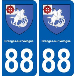 88 Granges-sur-Vologne blason autocollant plaque stickers ville