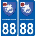 88 Granges-sur-Vologne blason autocollant plaque stickers ville
