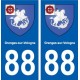 88 Granges-sur-Vologne blason autocollant plaque stickers ville