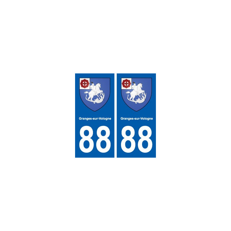 88 Granges-sur-Vologne blason autocollant plaque stickers ville