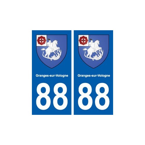 88 Granges-sur-Vologne blason autocollant plaque stickers ville