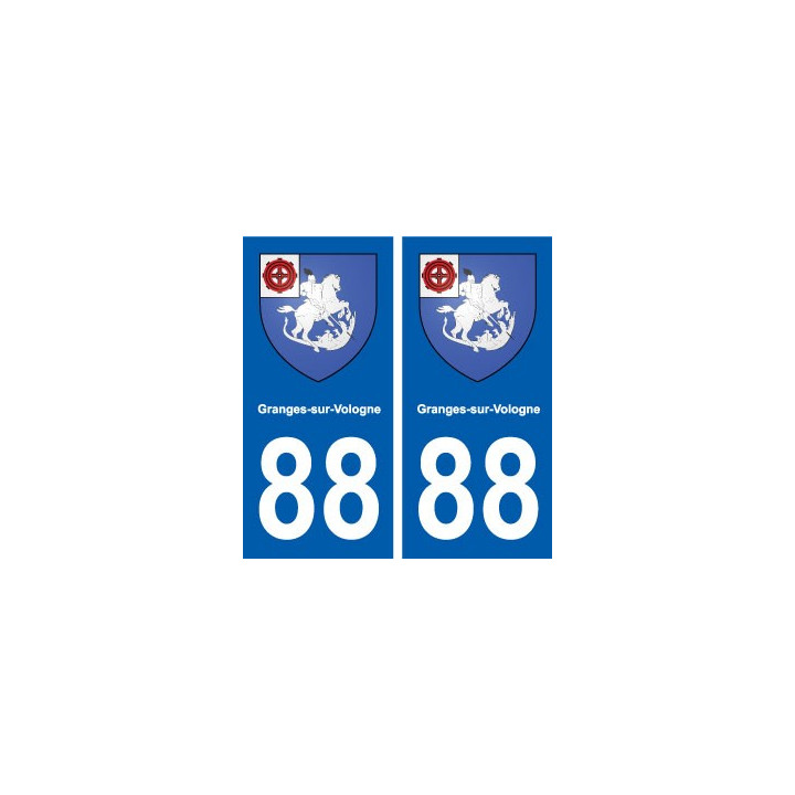 88 Granges-sur-Vologne blason autocollant plaque stickers ville