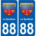 88 Le Syndicat blason autocollant plaque stickers ville