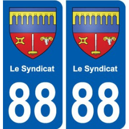 88 Le Syndicat blason autocollant plaque stickers ville