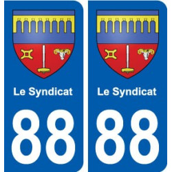 88 Le Syndicat blason autocollant plaque stickers ville