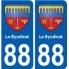 88 Le Syndicat blason autocollant plaque stickers ville
