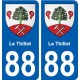 88 Le Thillot blason autocollant plaque stickers ville