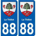 88 Le Thillot blason autocollant plaque stickers ville