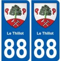 88 Le Thillot blason autocollant plaque stickers ville
