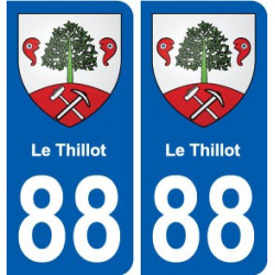 88 Le Thillot blason autocollant plaque stickers ville
