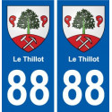 88 Le Thillot blason autocollant plaque stickers ville