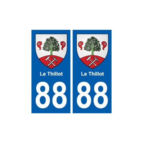 88 Le Thillot blason autocollant plaque stickers ville
