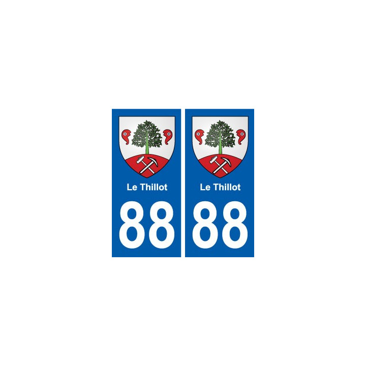 88 Le Thillot blason autocollant plaque stickers ville