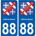 88 Liffol-le-Grand blason autocollant plaque stickers ville