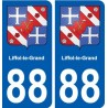 88 Liffol-le-Grand blason autocollant plaque stickers ville