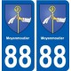 88 Moyenmoutier blason autocollant plaque stickers ville