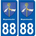 88 Moyenmoutier blason autocollant plaque stickers ville