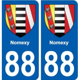 88 Nomexy blason autocollant plaque stickers ville
