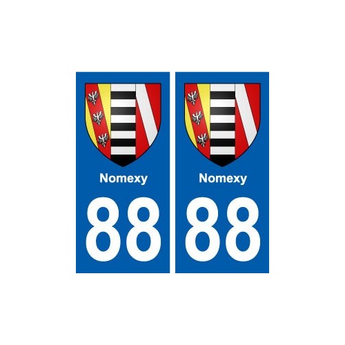 88 Nomexy blason autocollant plaque stickers ville