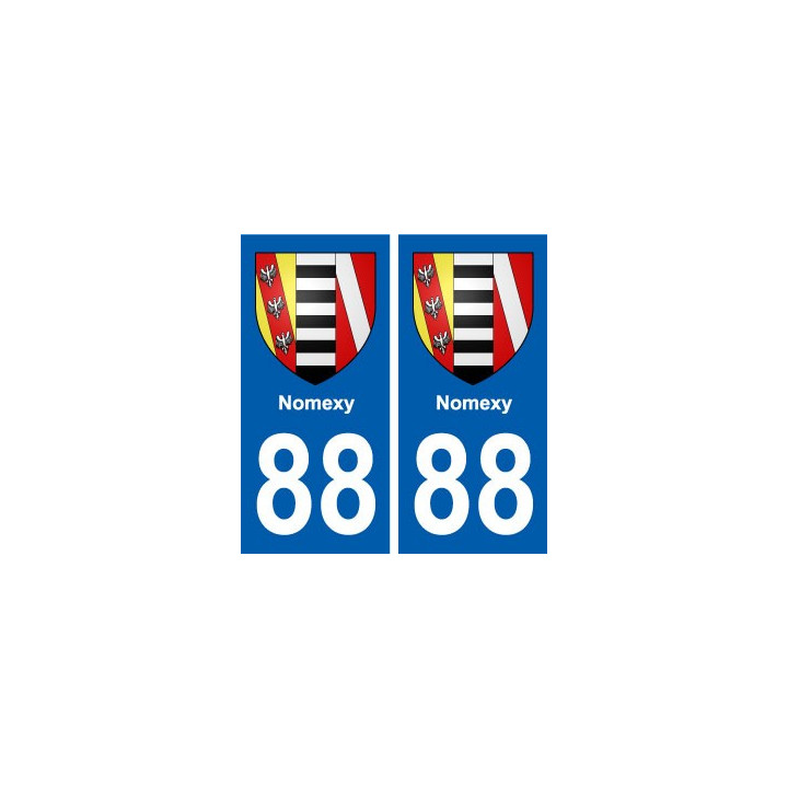 88 Nomexy blason autocollant plaque stickers ville