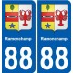 88 Ramonchamp blason autocollant plaque stickers ville