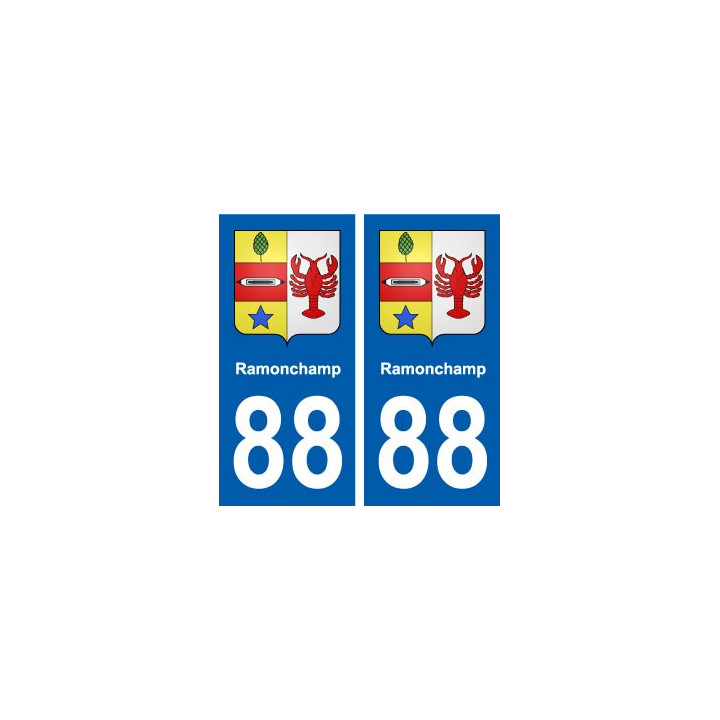 88 Ramonchamp blason autocollant plaque stickers ville