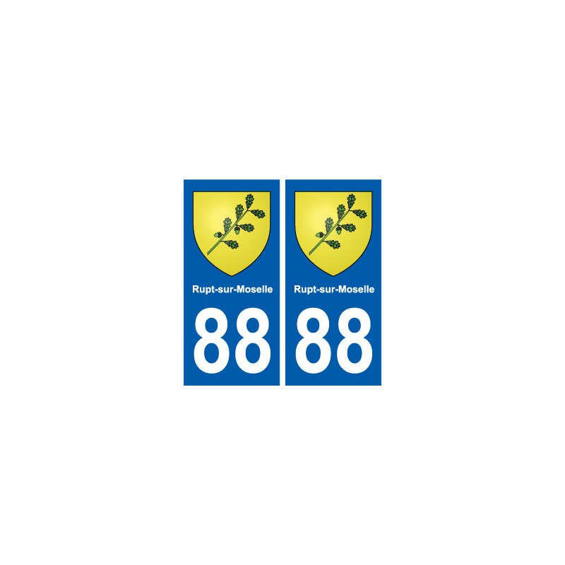 88 Rupt-sur-Moselle blason autocollant plaque stickers ville
