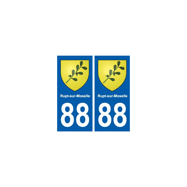 88 Rupt-sur-Moselle blason autocollant plaque stickers ville