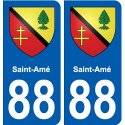 88 Saint-Amé blason autocollant plaque stickers ville