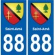 88 Saint-Amé blason autocollant plaque stickers ville
