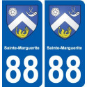 88 Sainte-Marguerite blason autocollant plaque stickers ville
