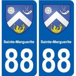 88 Sainte-Marguerite blason autocollant plaque stickers ville