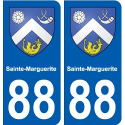 88 Sainte-Marguerite blason autocollant plaque stickers ville