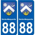 88 Sainte-Marguerite blason autocollant plaque stickers ville