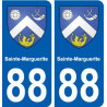 88 Sainte-Marguerite blason autocollant plaque stickers ville