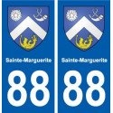 88 Sainte-Marguerite blason autocollant plaque stickers ville
