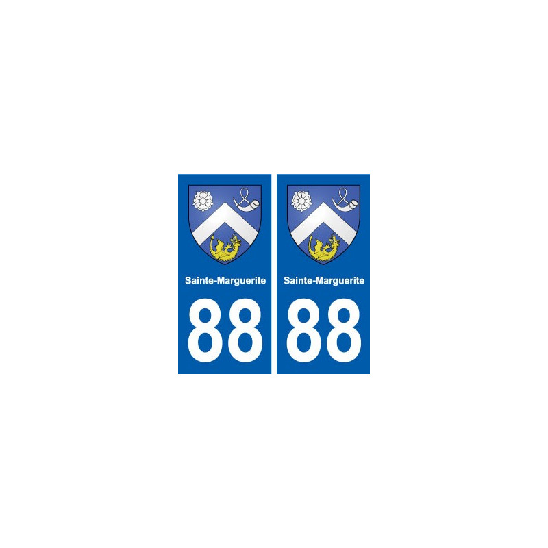 88 Sainte-Marguerite blason autocollant plaque stickers ville