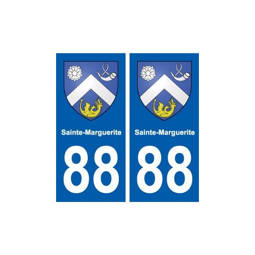 88 Sainte-Marguerite blason autocollant plaque stickers ville