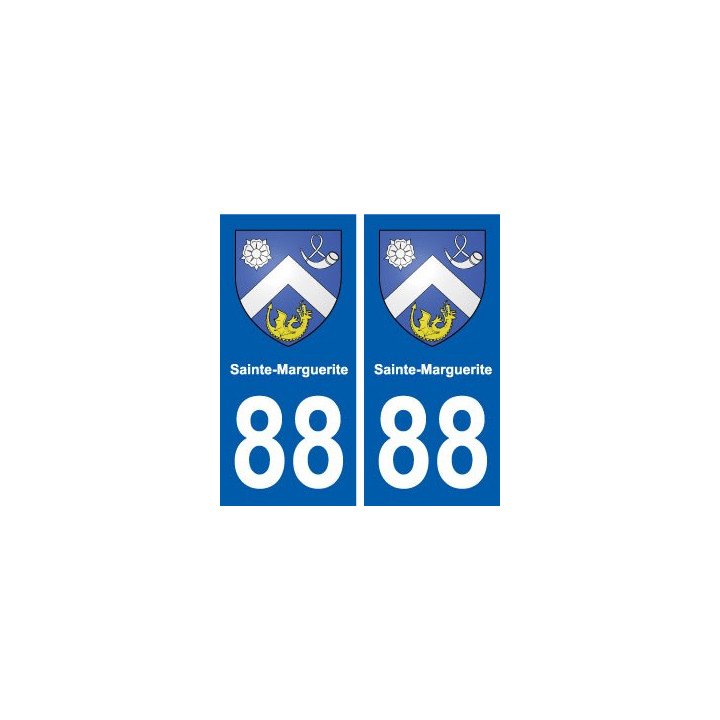88 Sainte-Marguerite blason autocollant plaque stickers ville