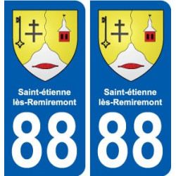 88 Saint-étienne-lès-Remiremont blason autocollant plaque stickers ville