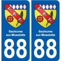 88 Saulxures-sur-Moselotte blason autocollant plaque stickers ville
