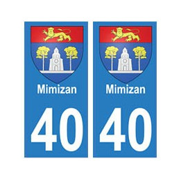 40 Mimizan autocollant plaque blason armoiries stickers département ville