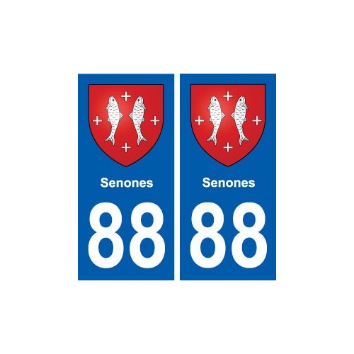 88 Senones blason autocollant plaque stickers ville