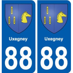 88 Uxegney blason autocollant plaque stickers ville