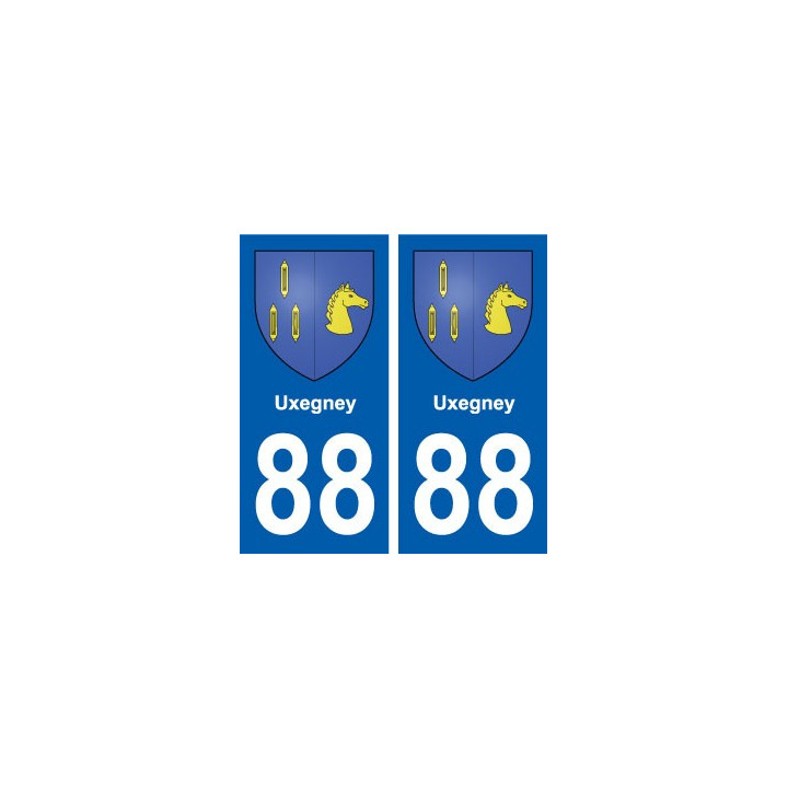 88 Uxegney blason autocollant plaque stickers ville